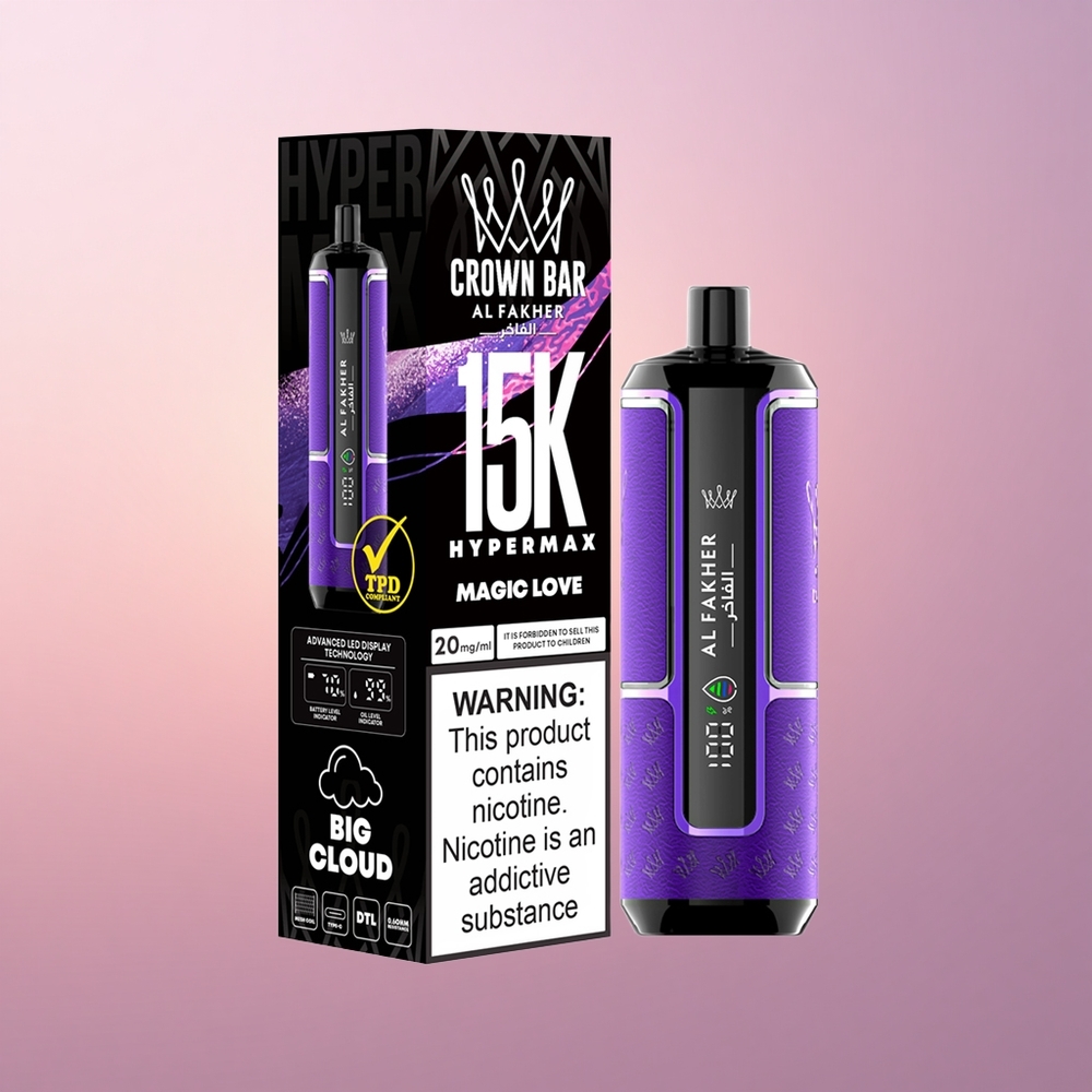 Al Fakher Crown Bar 15K Hypermax Maagiline Armastus 22ml 600mAh Type-C