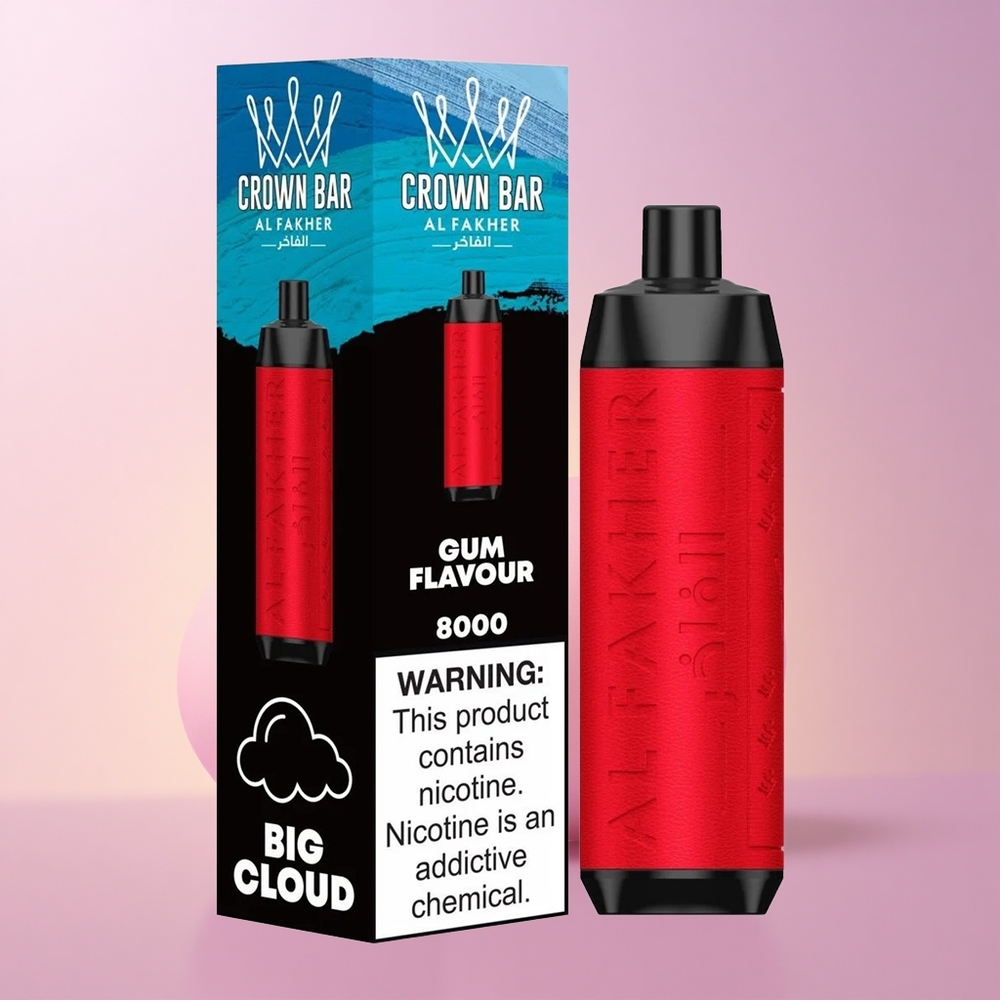Al Fakher Crown Bar 8000 Crystal Kummi Maitse 600mah 18ml 5mg