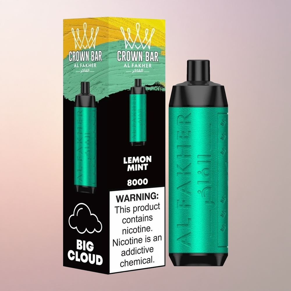 Al Fakher Crown Bar 8000 Crystal Sidrunimelööni 600mah 18ml 5mg