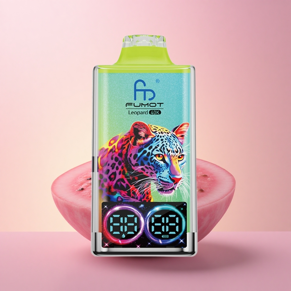 Fumot Leopard 40K Puffs Arbuusi-Jää 5 Nikotiini Dual Mesh 700mAh