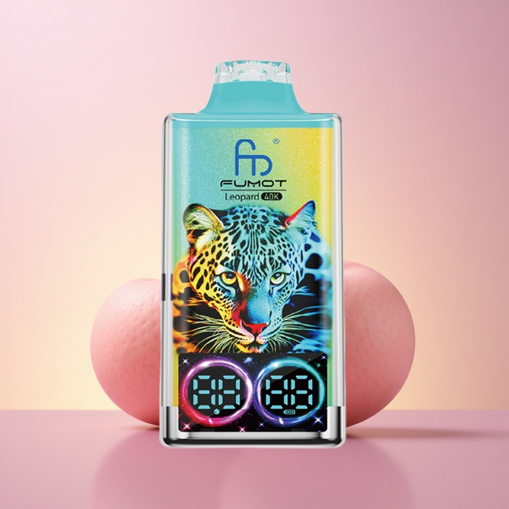 Fumot Leopard 40K Puffs Maasika-Banaani 5 Nikotiini 700mAh Dual Mesh
