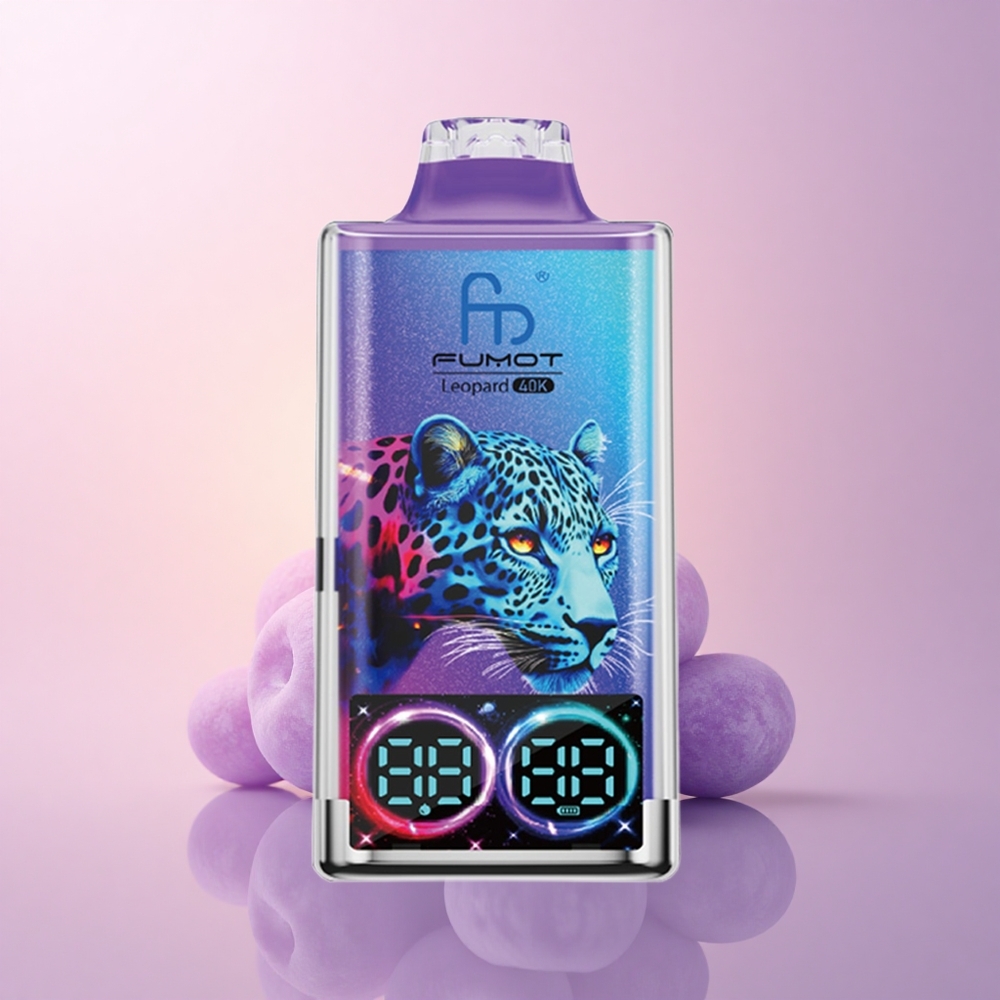 Fumot Leopard 40K Puffs Mustikas Jääl 5 Nikotiini 700mAh Tüüp-C Laadimine