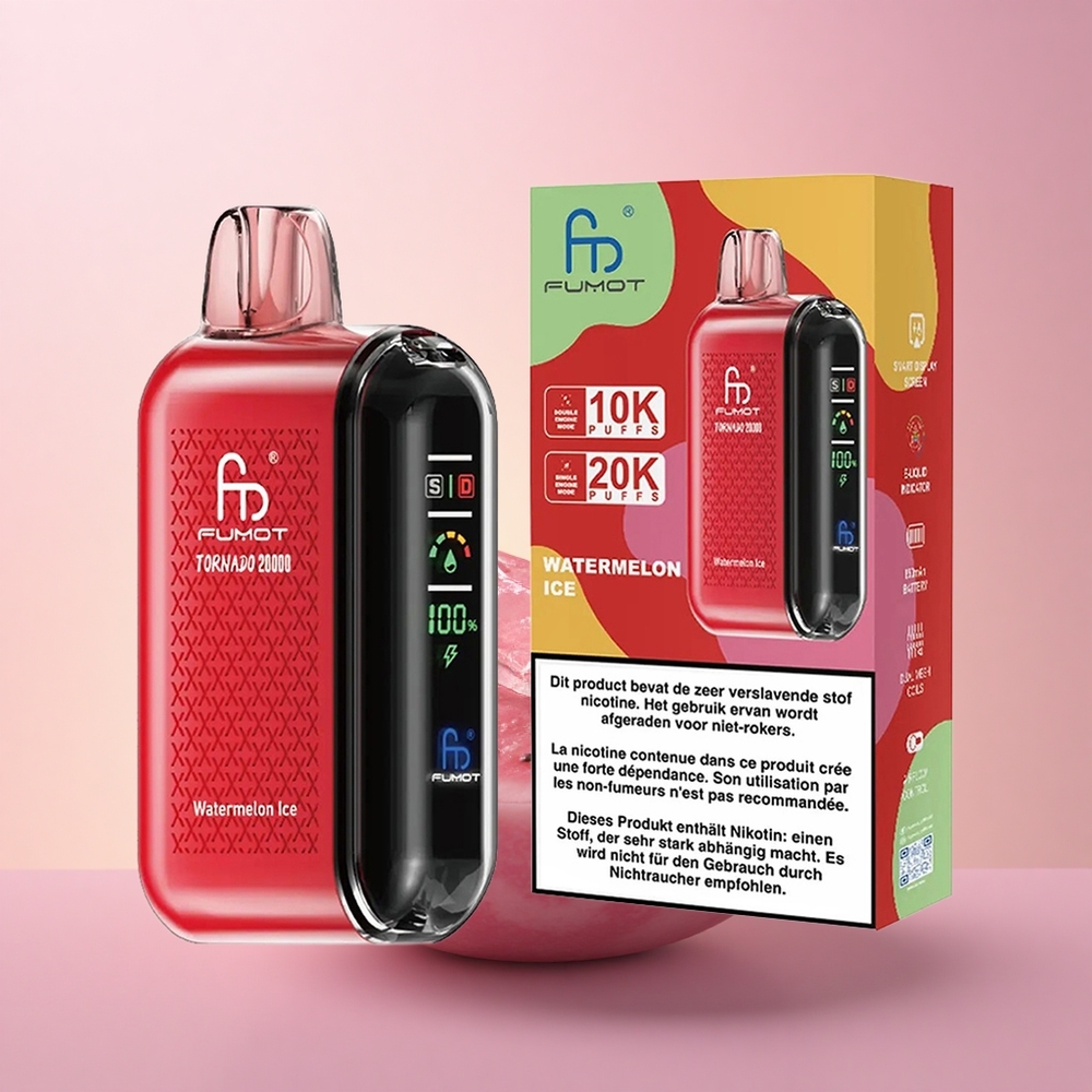 Fumot Tornado 20000 Puffs Arbuusijää Dual Mesh Coil 20ml