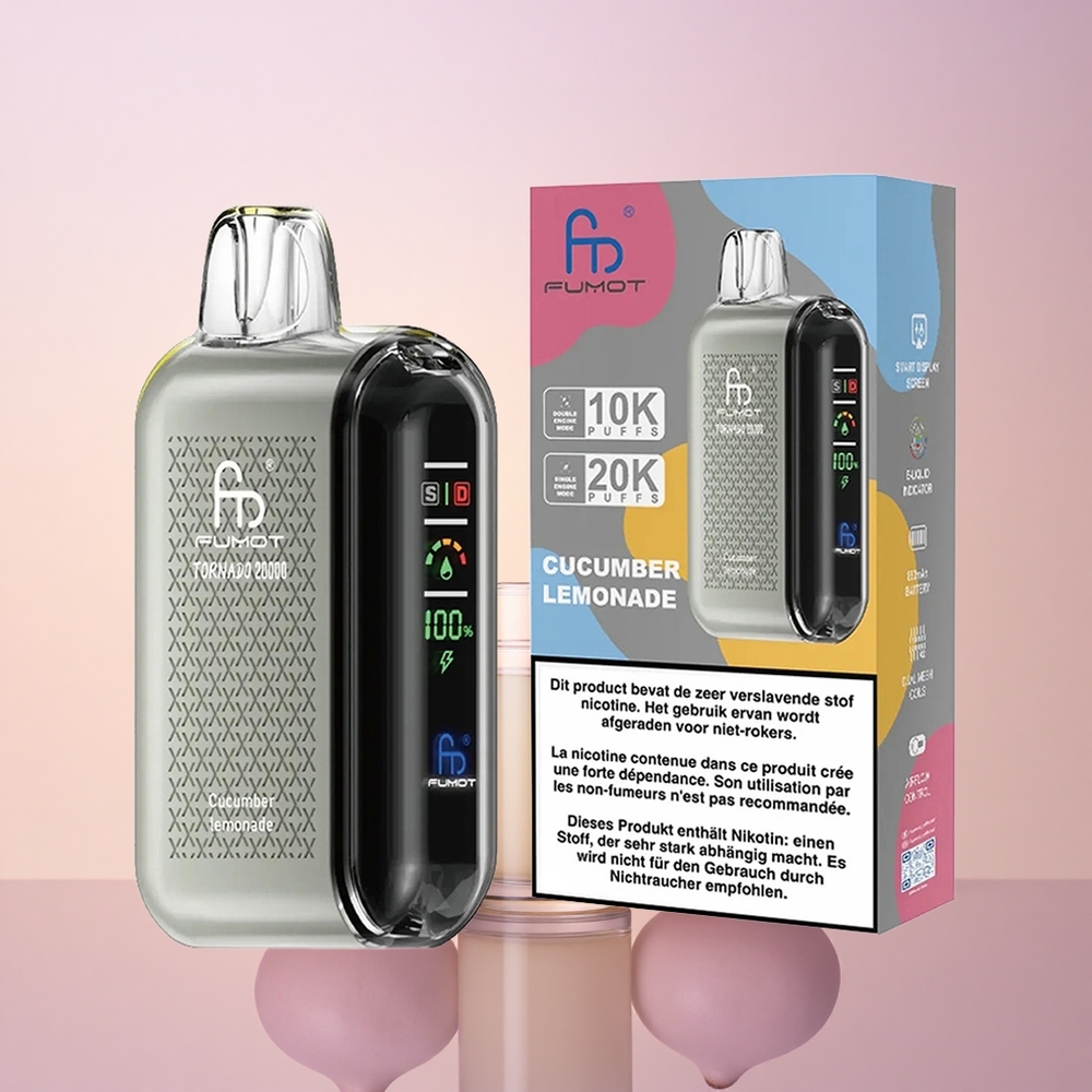 Fumot Tornado 20000 Puffs Kurgi Limonaad Dual Mesh Coil 850mAh