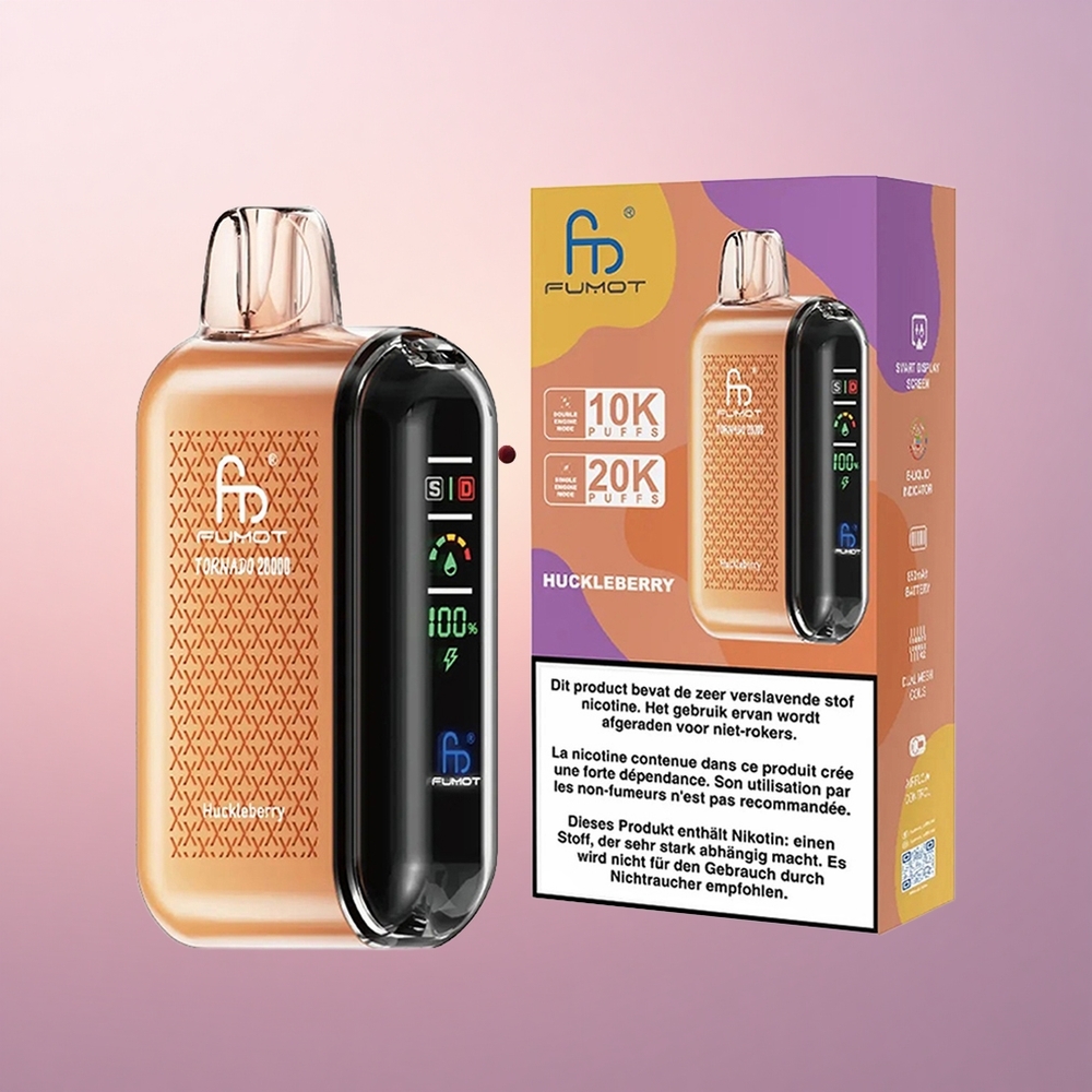 Fumot Tornado 20000 Puffs Metsmustikas Dual Mesh 20ml 850mAh
