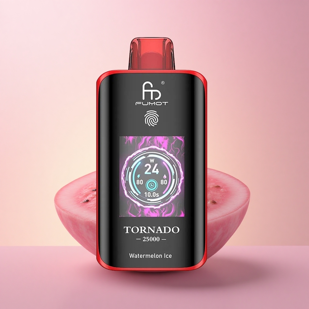 Fumot Tornado 25000 Puffs Arbuusijää HD Ekraan 700mAh