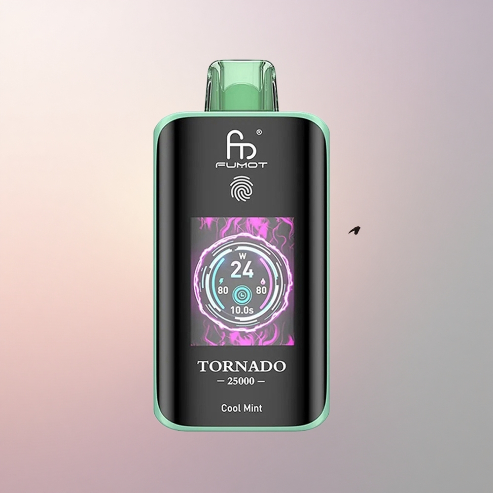 Fumot Tornado 25000 Puffs Jahe Mint HD Ekraaniga 700mAh Laetav Aku