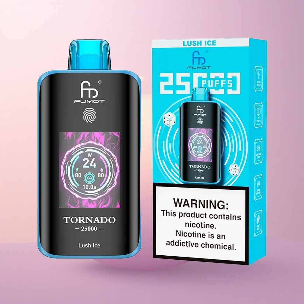 Fumot Tornado 25000 Puffs Jääiline Ekraan-Aku-TüüpC