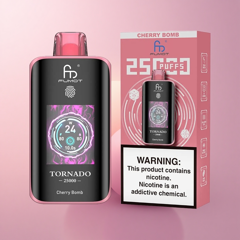 Fumot Tornado 25000 Puffs Kirsipomm 700mAh 20ml Tüüp-C