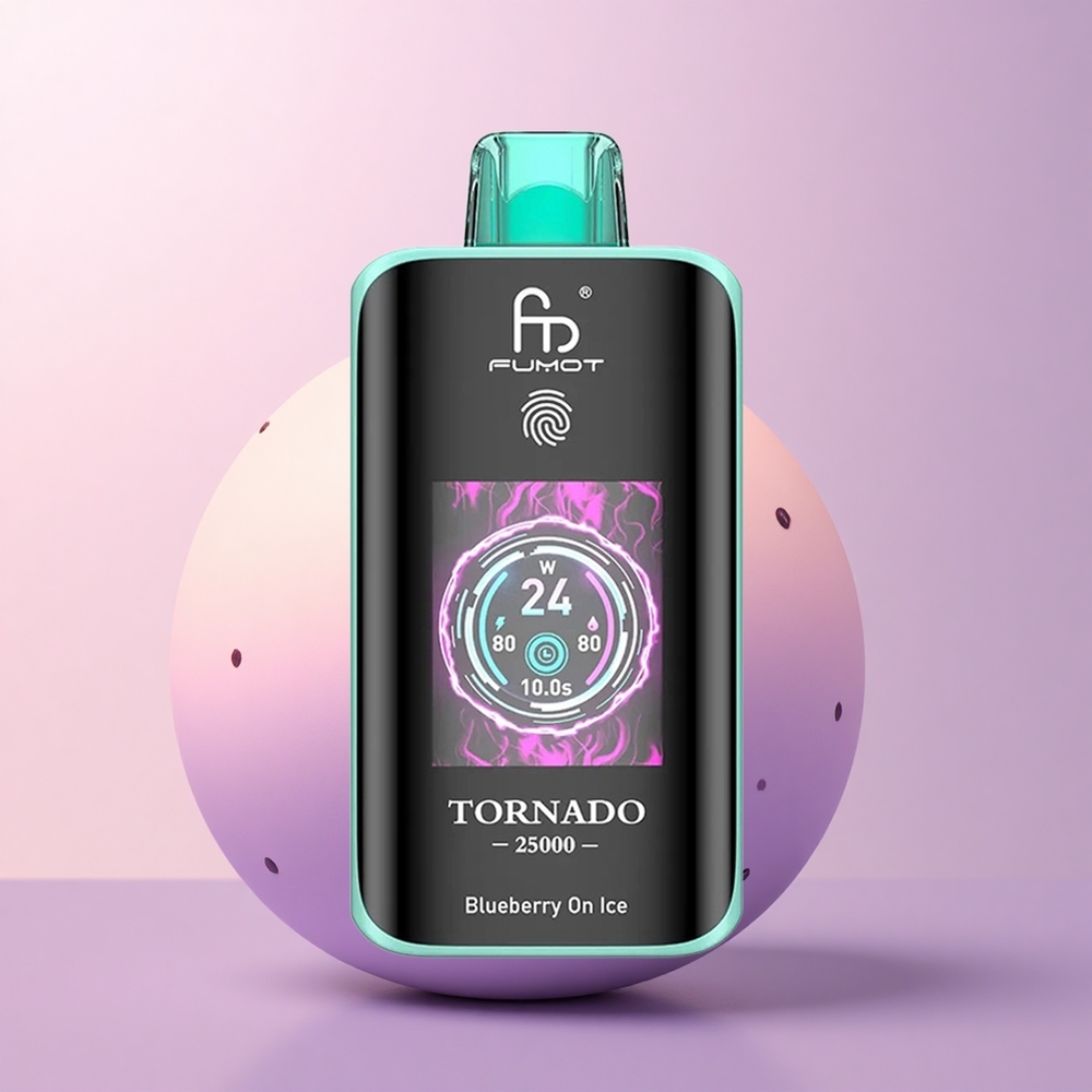 Fumot Tornado 25000 Puffs Mustikas Jääülal 700mAh Tüüp-C