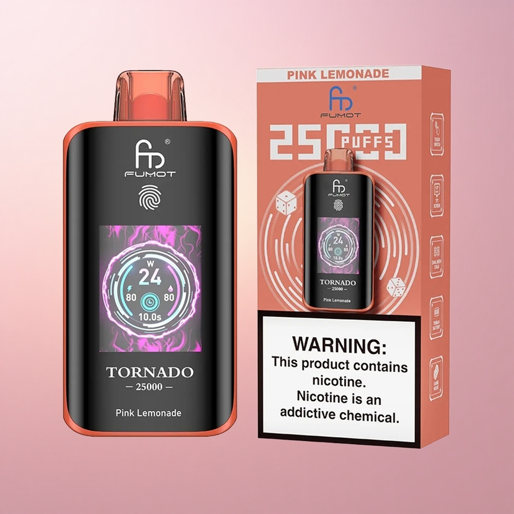 Fumot Tornado 25000 Puffs Roosa Sidruni 700mAh 20ml