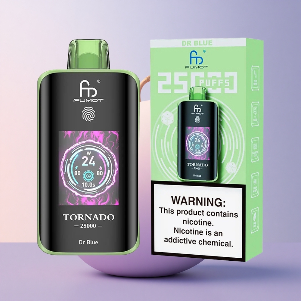 Fumot Tornado 25000 Puffs Sinine Ekraan 700mAh 20ml