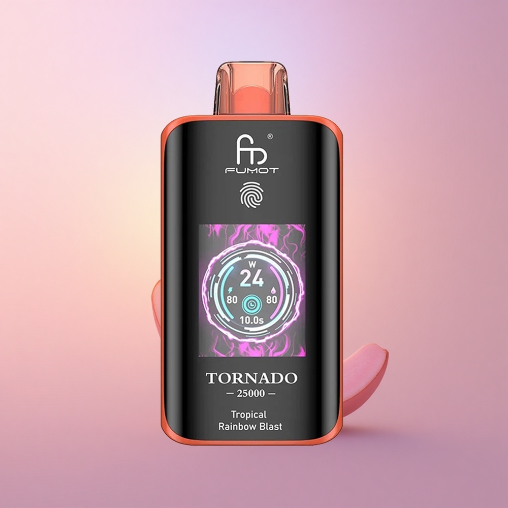 Fumot Tornado 25000 Puffs Troopiline Vikerkaare Plahvatus 700mAh 20ml 0-5 Nikotiini
