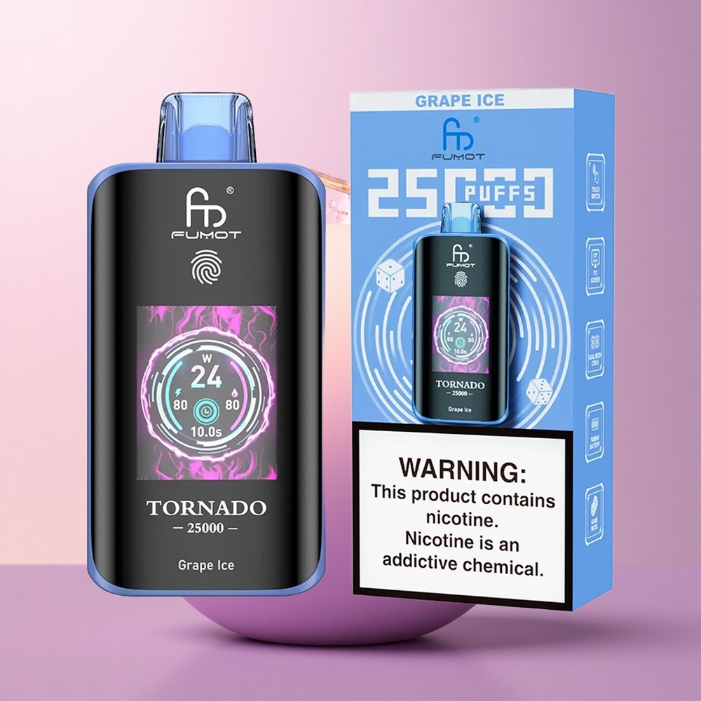 Fumot Tornado 25000 Puffs Viinamarja Jää 700mAh 20ml