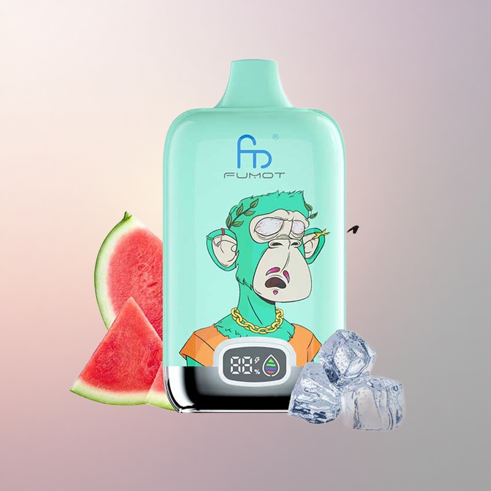 Fumot Tornado Digital Box 12000 Puffs Jahe Menta Type-C 20ml Mesh