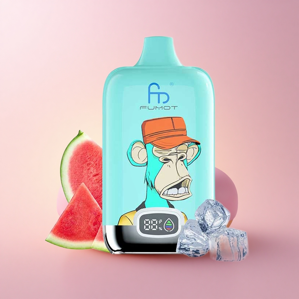 Fumot Tornado Digital Box 12000 Puffs Maasika-Marjakook 20ml Võrkpool 550mAh