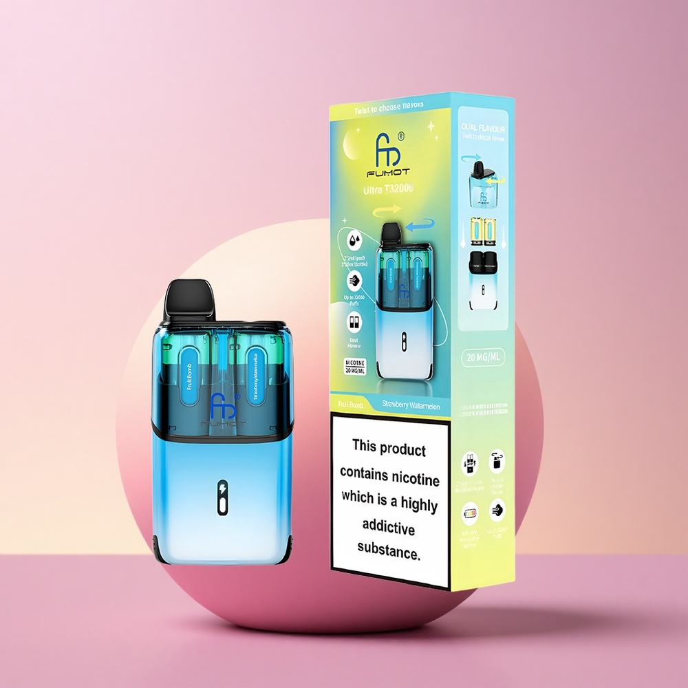 Fumot Ultra T32000 Puffs Puuvilja Plahvatus - Maasika-Arbuusi (24ml 800mAh Type-C)