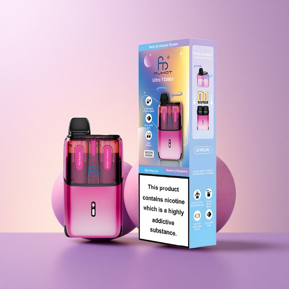Fumot Ultra T32000 Puffs Sinine Vaarikas-Jäämesi 32000 tõmmet 800mAh 24ml