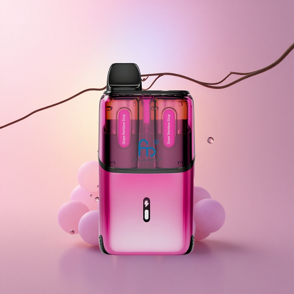 Fumot Ultra T32000 Puffs Viinamarja Vikerkaare Tilgad - Maasika Vikerkaare Tilgad 800mAh Tüüp-C Kiirlaadimine 24ml