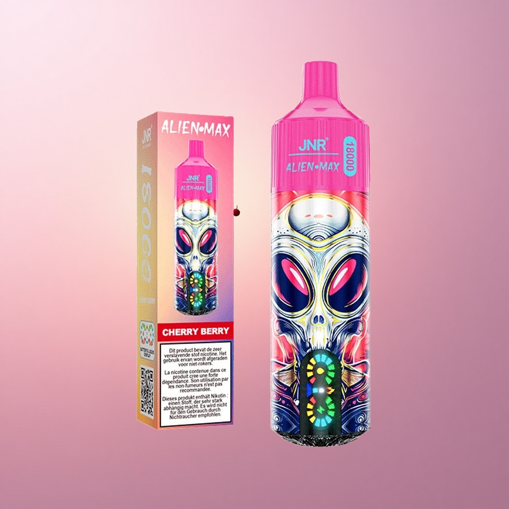 JNR Alien Max 18000 Kirss-Marja Kahekordne Südamik kiire laadimisega