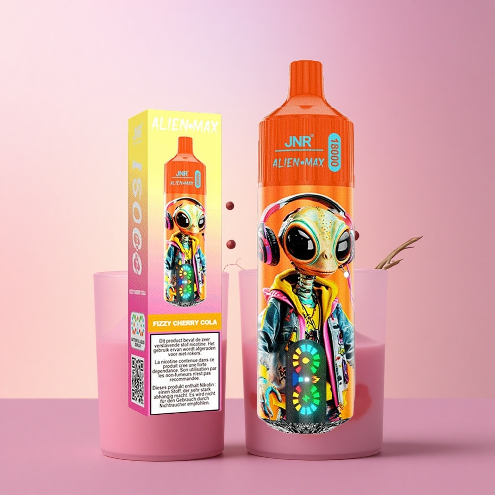 JNR Alien Max 18000 Värskekirsikakoola Tark LED-Ekraan Topeltmähis