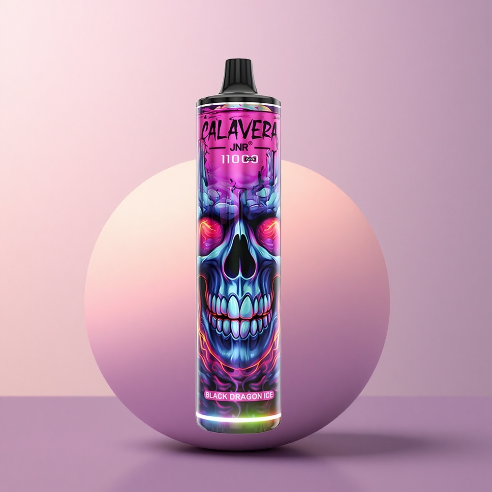 JNR Calavera 11000 Must Draakon Jäätükk - Tüüp-C 850 mAh 21ml