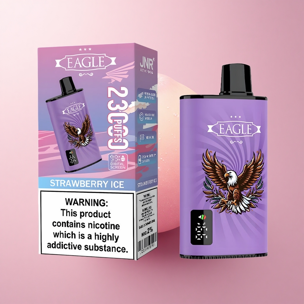 JNR EAGLE Smart 23000 Maasikajää 10ohm Võrkpooli 750mAh Laadimine