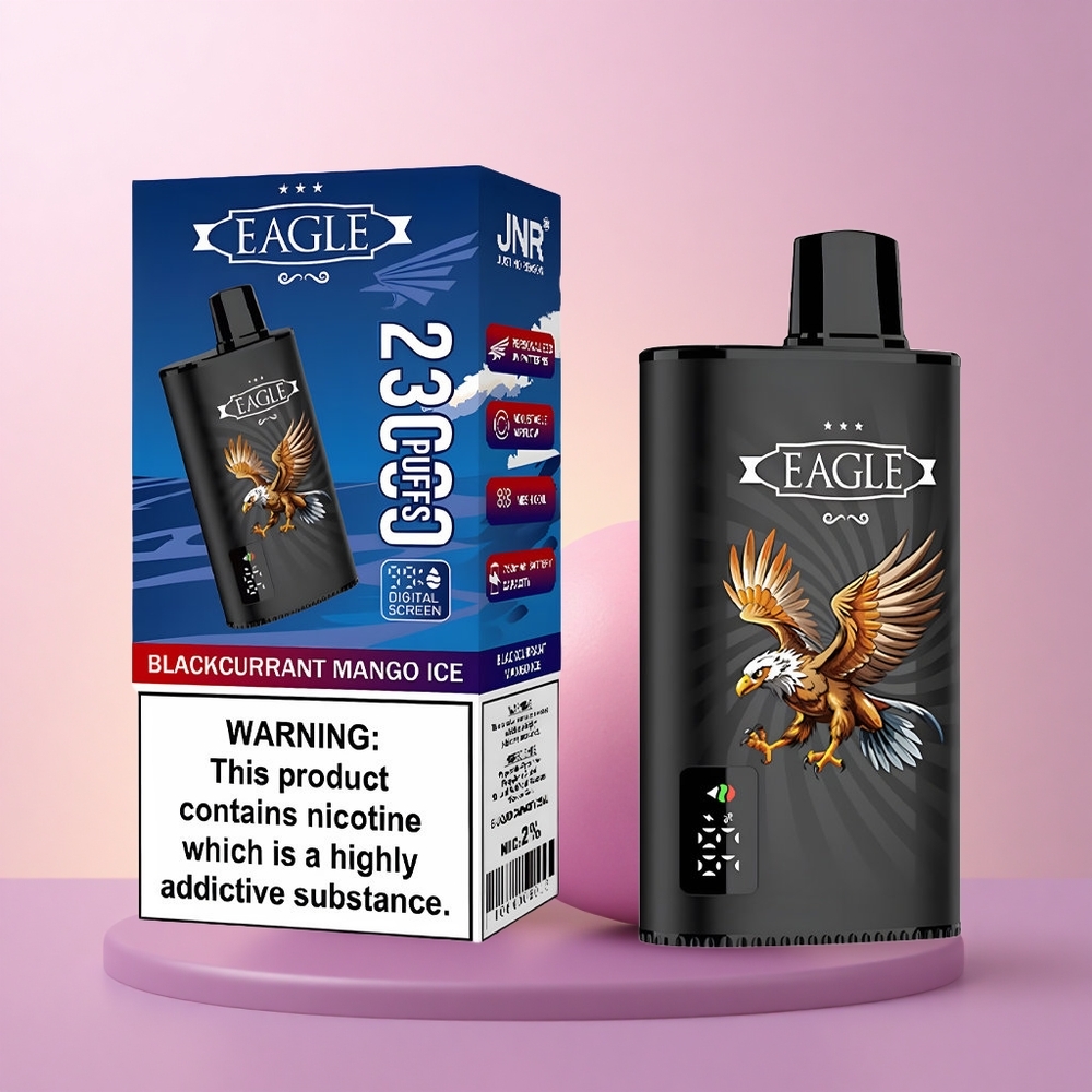 JNR EAGLE Smart 23000 Mustikas-Mango Jää Digitaalne Ekraan 10ohm Võrkpool 750mAh