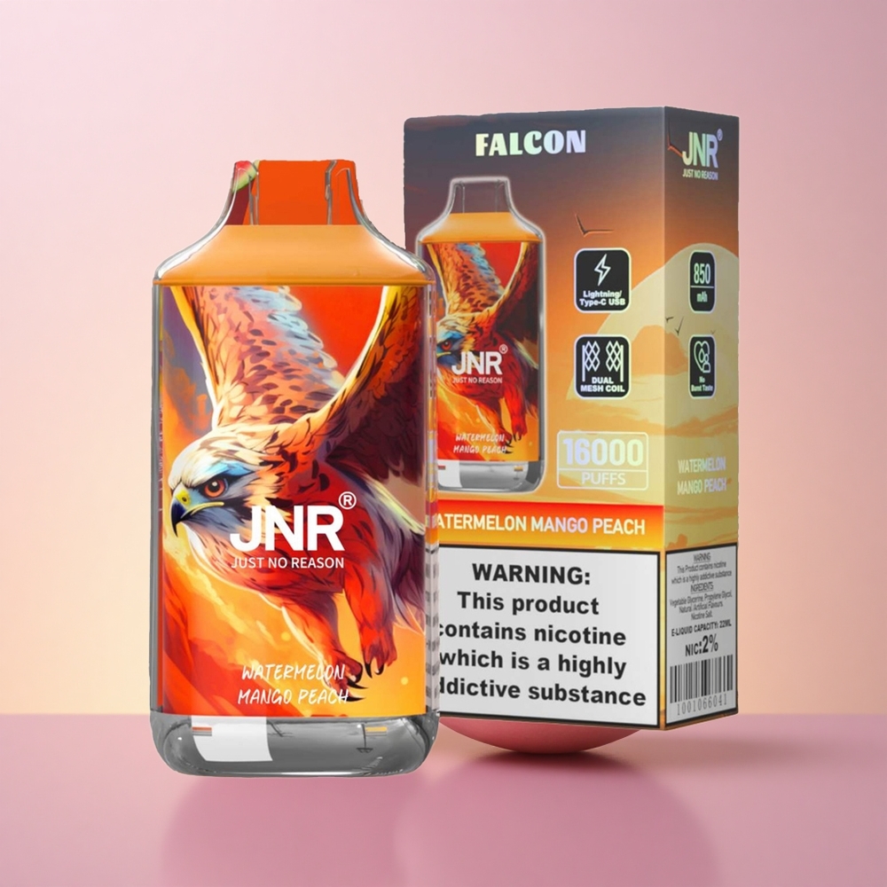 JNR Falcon 16000 Arbuus Mango Virsik 850 mAh Tüüp C LED