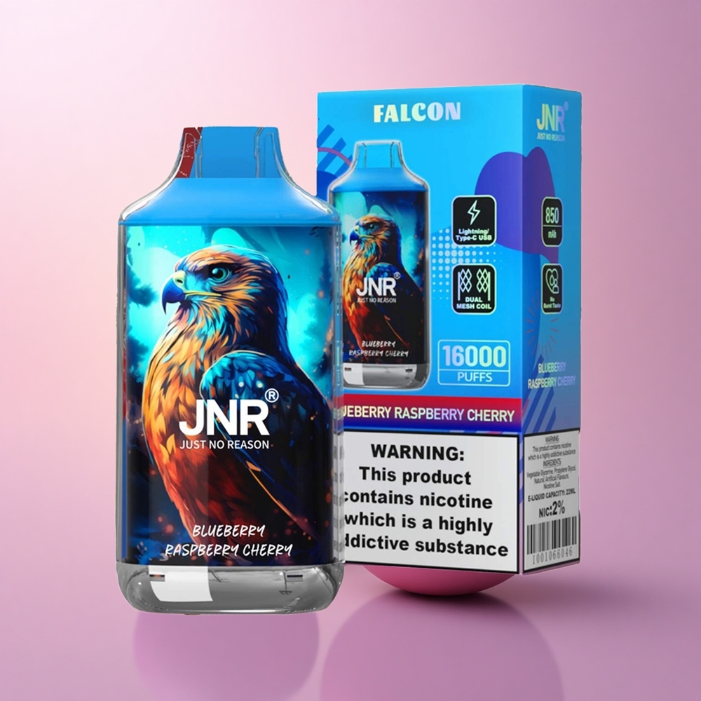 JNR Falcon 16000 Mustikas Vaarikas Kirs Dual Mesh LED