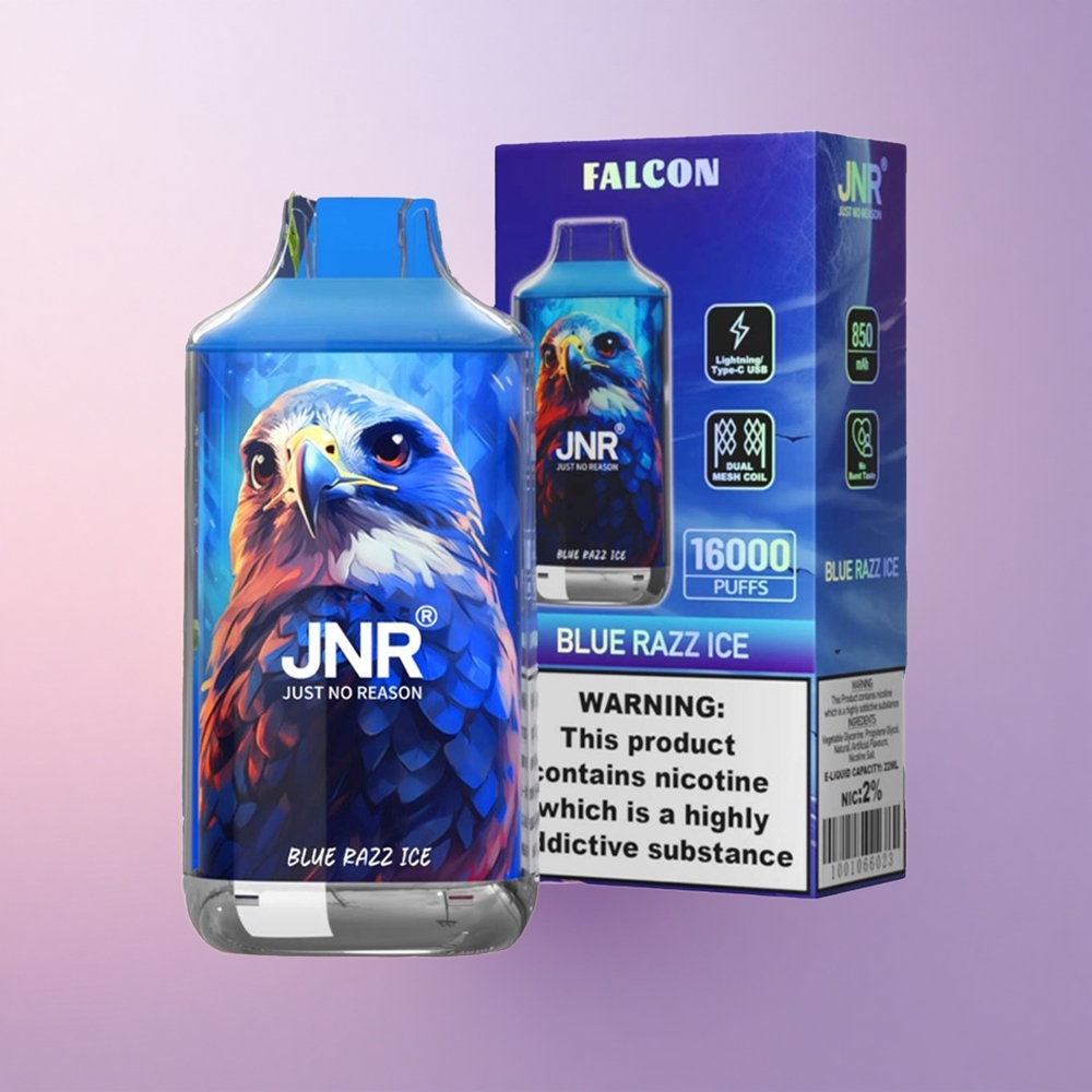 JNR Falcon 16000 Sinine Razz Jää 850mAh 22ml Dual Mesh