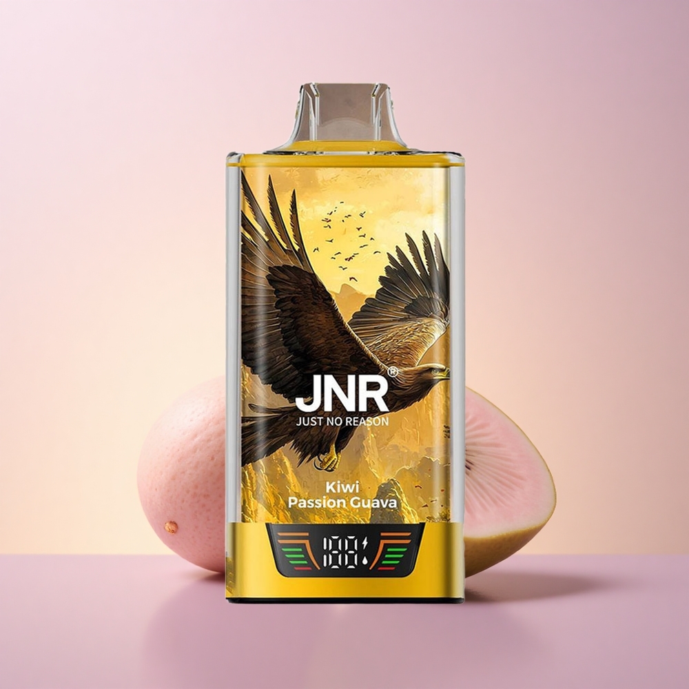 JNR Falcon Pro 28000 Kivi-Passion Guaiava 30ml 950mAh Tark Ekraan