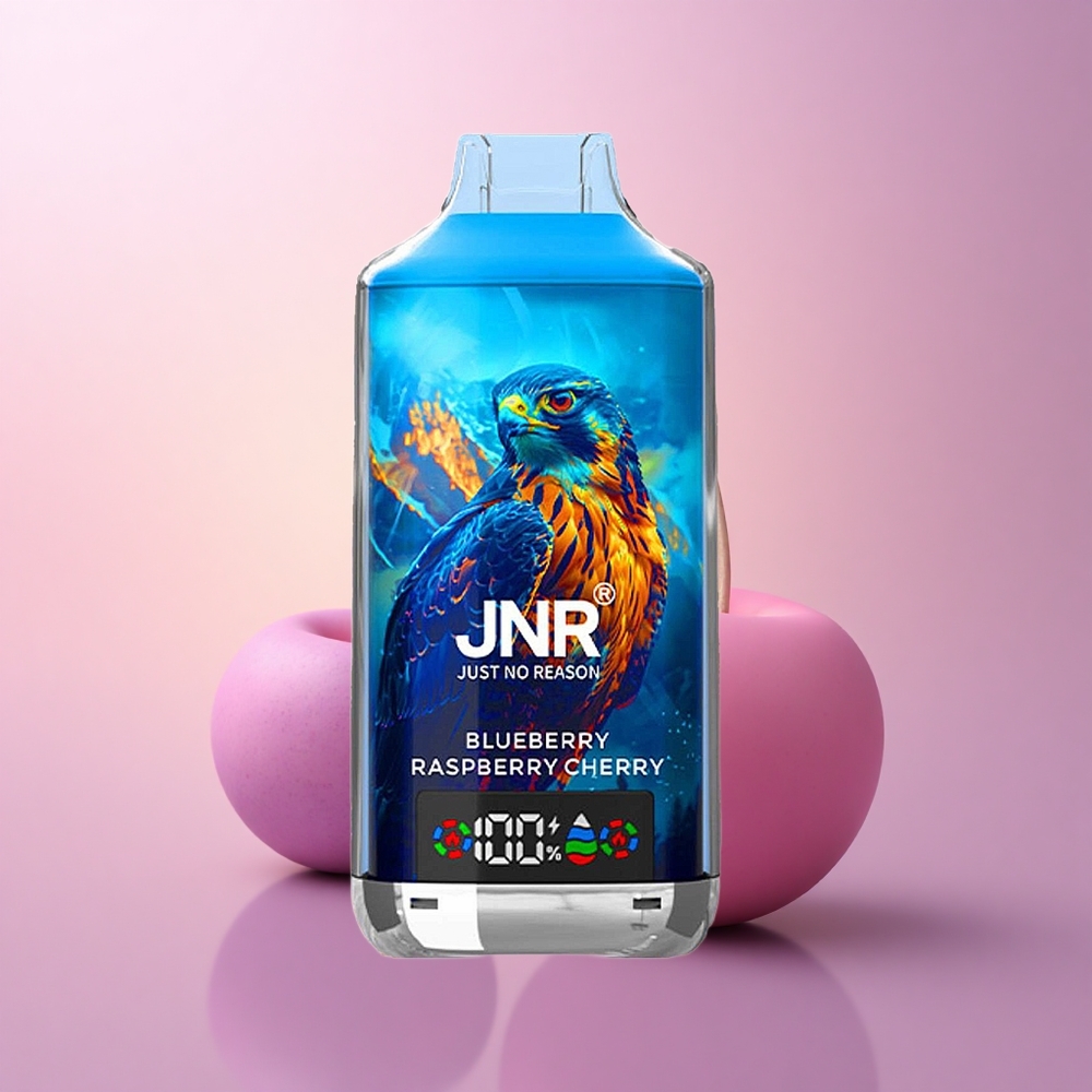 JNR Falcon X 18000 Mustikas Vaarikas Kirsipuu 750mAh Tüüp-C Kiirlaadimine 24ml Kahe Mesh Mähisega
