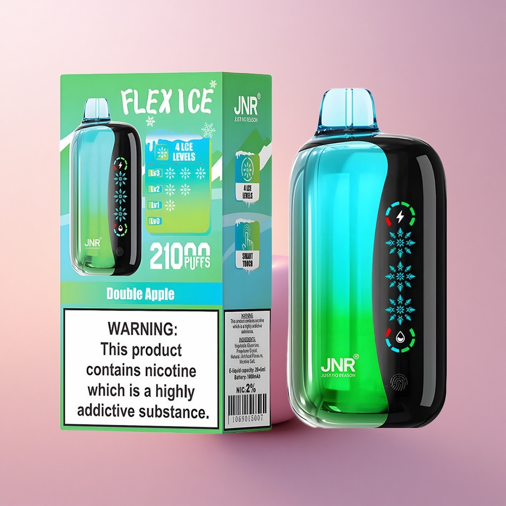 JNR Flex Ice 21000 Kaks Õuna Jäätuv Reguleeritav Õhkvoog 26ml