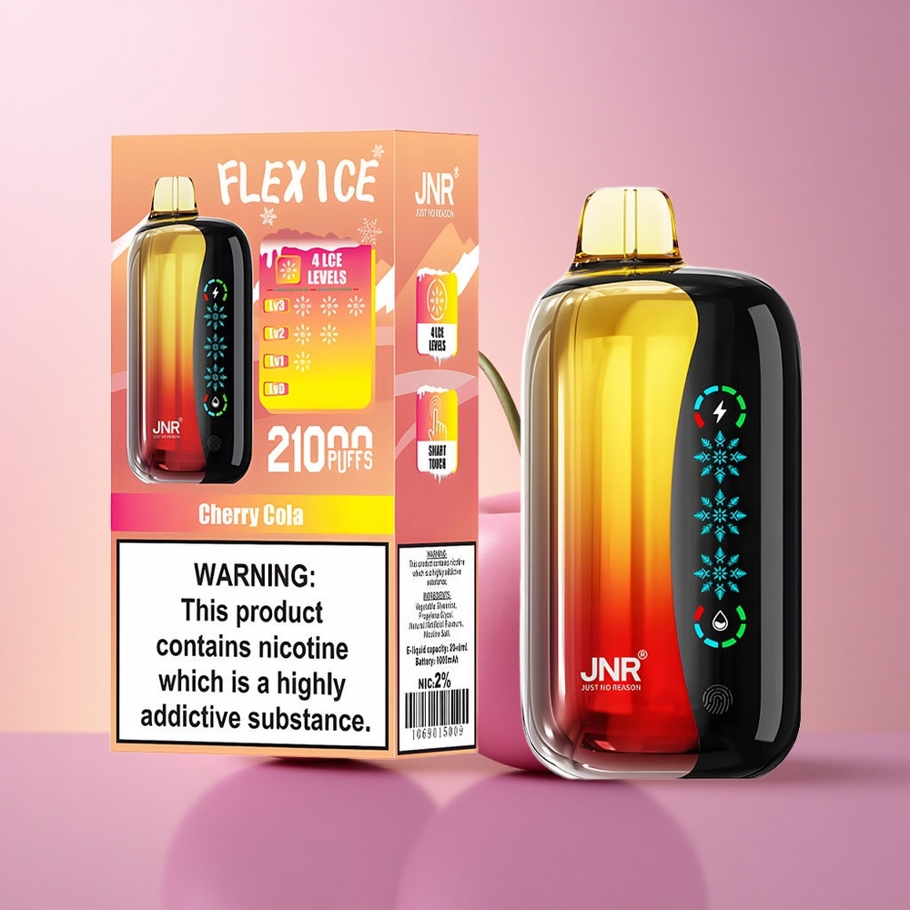 JNR Flex Ice 21000 Kirss Kola Jäätuv Reguleeritav 26ml Kahekordne Võrk 1000mAh
