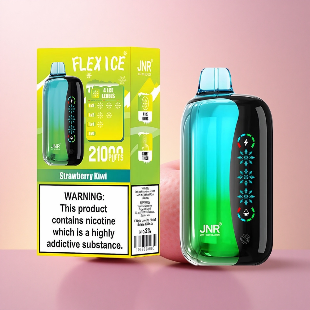 JNR Flex Ice 21000 Maasika-Kiivi Jäätumise Reguleeritav 26ml Kuiv Koor