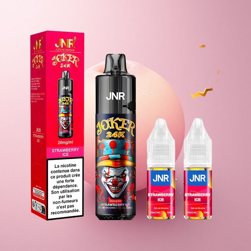 JNR Joker 24K Maasikajää 10ml Täitus 2 Nikotiini