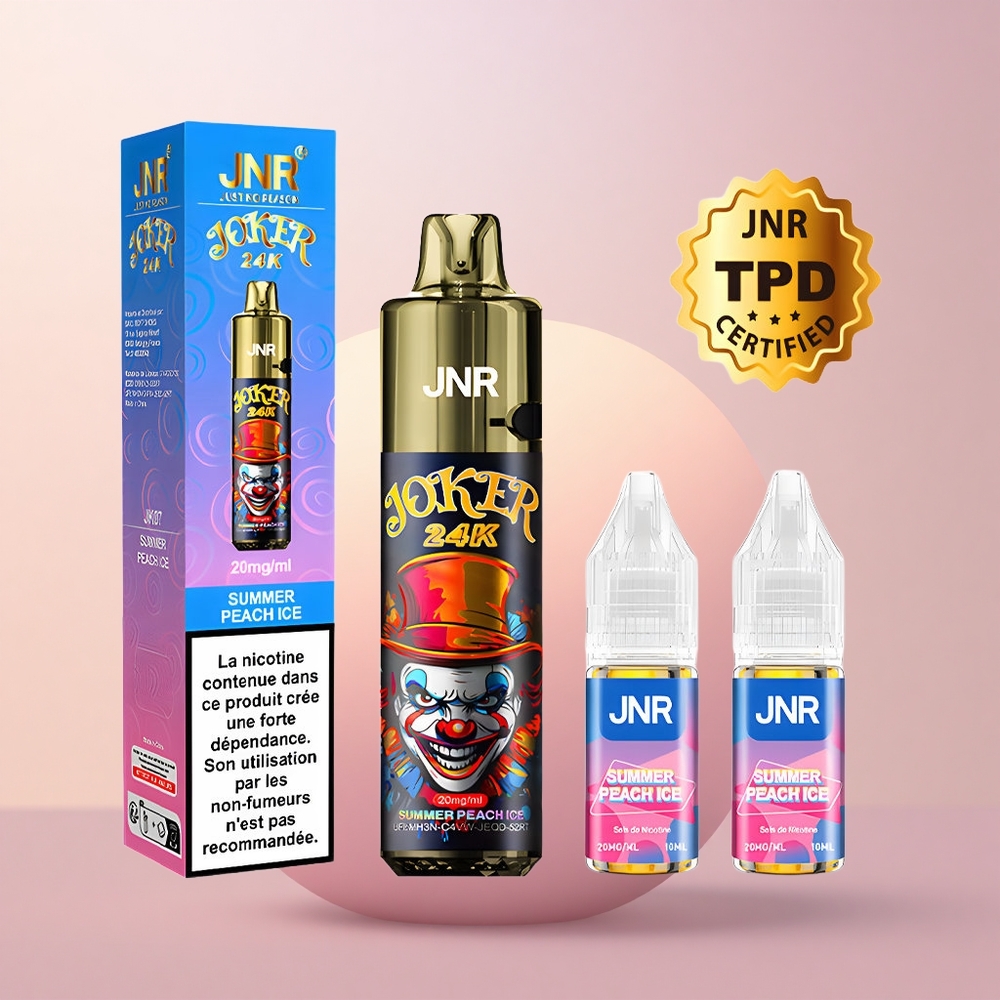 JNR Joker 24K Suve Virsikujää 10ml Täiendatav Tüüp-C Laadimine