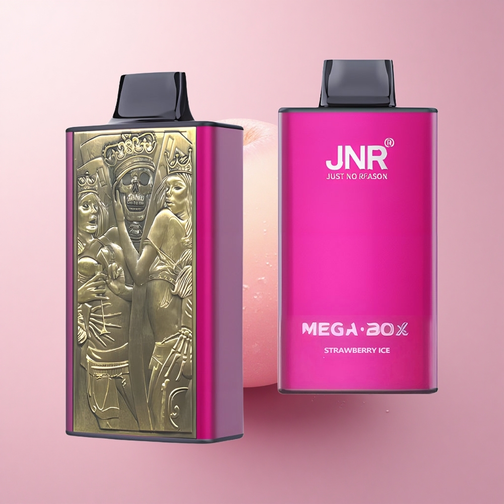 JNR Mega Box 25000 Maasikajää 30ml Kahe Mähisega Tüüp-C Laadimisega