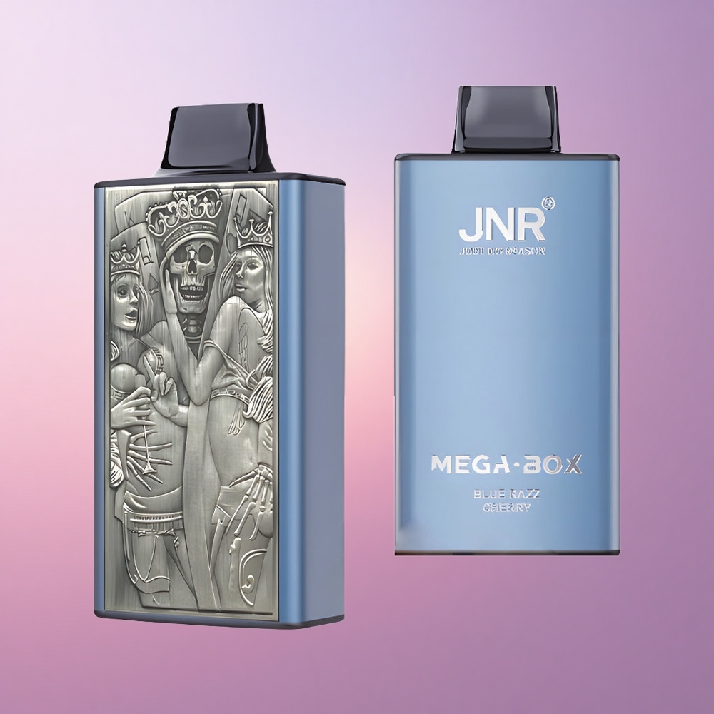 JNR Mega Box 25000 Sinine Vaarik-Kirsiga 850mAh Kiirlaadimine Dual Mesh