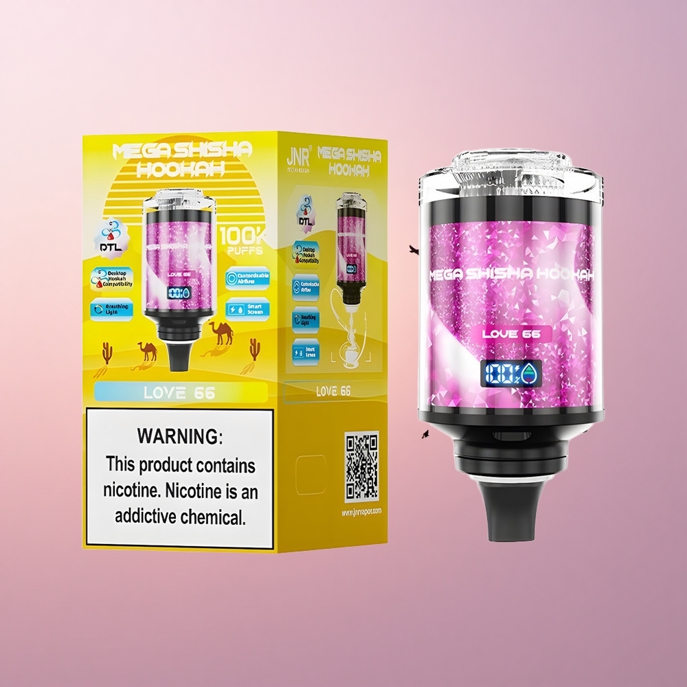 JNR Mega Shisha Hookah 100K Armastus 66 2200mAh Tüüp-C