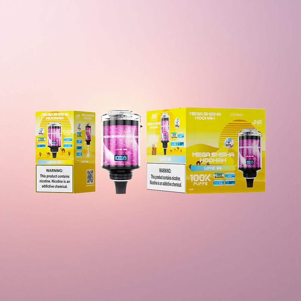 JNR Mega Shisha Hookah 100K Armastus 66 2200mAh Tüüp-C