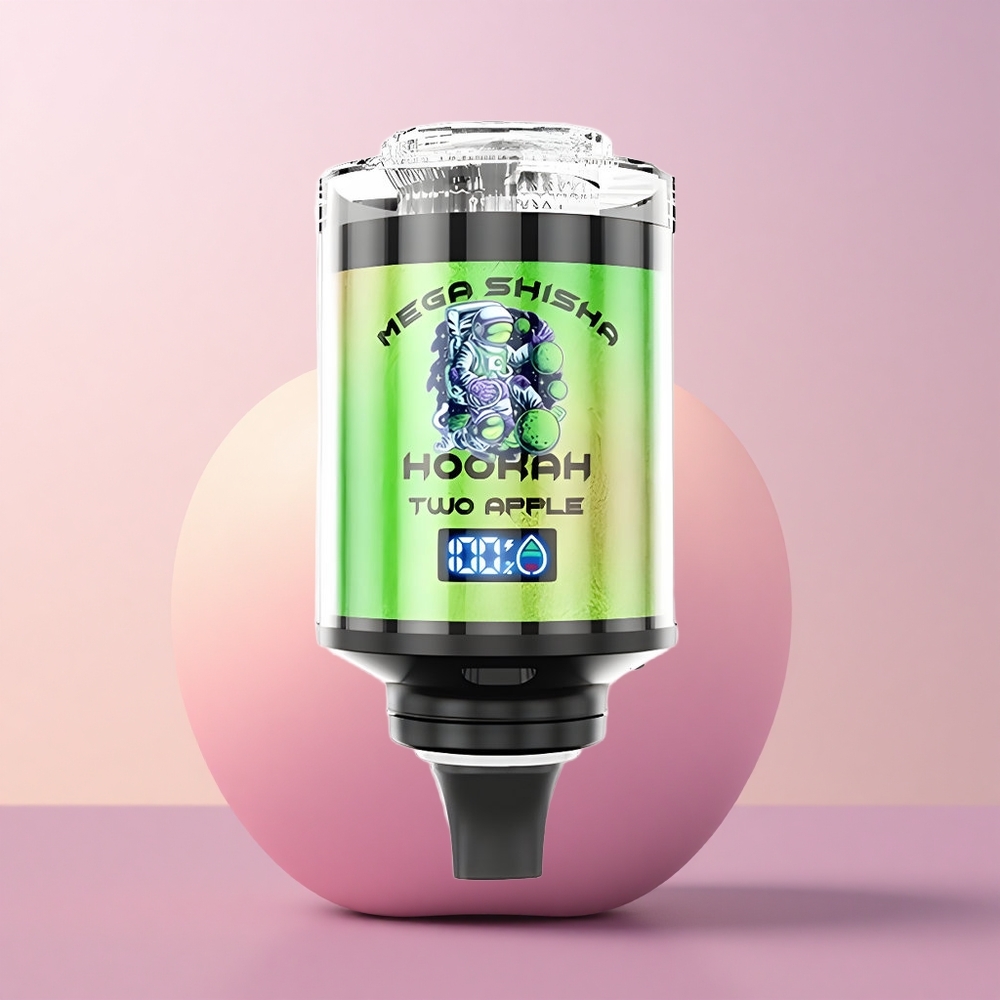 JNR Mega Shisha Hookah 100K Kaks Õuna 2200mAh Kiire Laadimine 60ml Vedelik