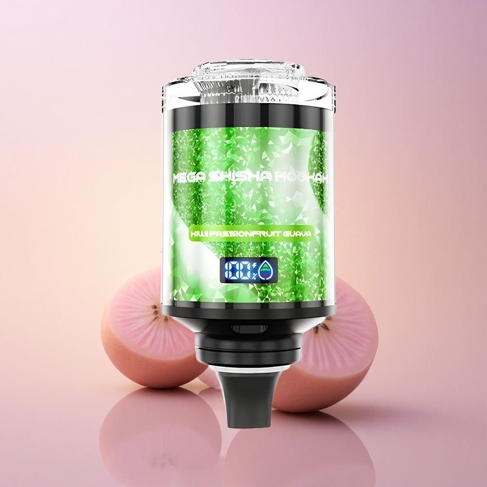 JNR Mega Shisha Hookah 100K Kiivi-Marakuaja-Guava 2200mAh Tüüp-C
