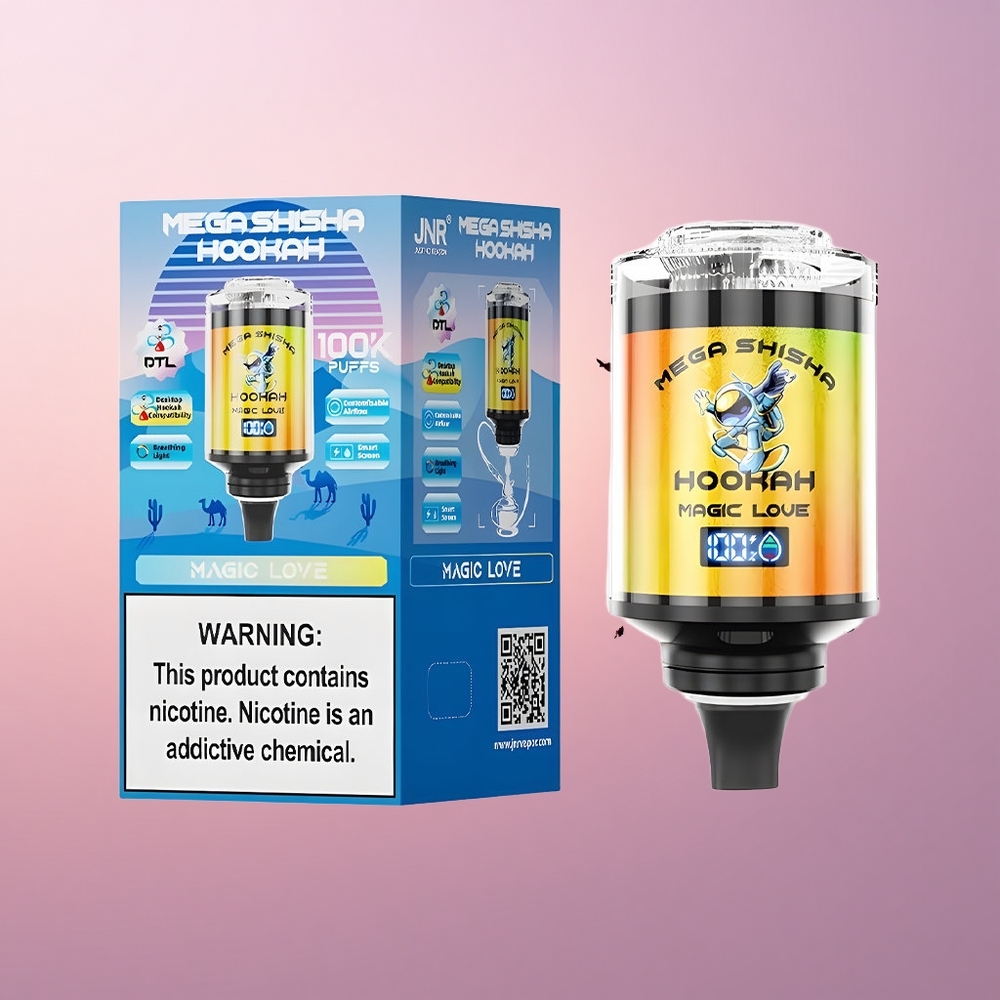 JNR Mega Shisha Hookah 100K Maagiline Armastus 2200mAh Tüüp-C