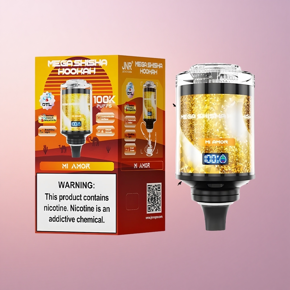 JNR Mega Shisha Hookah 100K Mu Armastus 2200mAh Kiirlaadimine