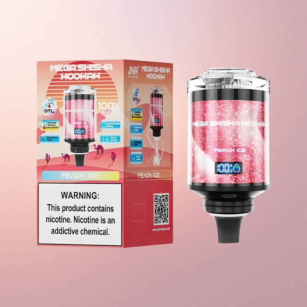 JNR Mega Shisha Hookah 100K Virslumi Jää 60ml Tüüp-C 2200mAh