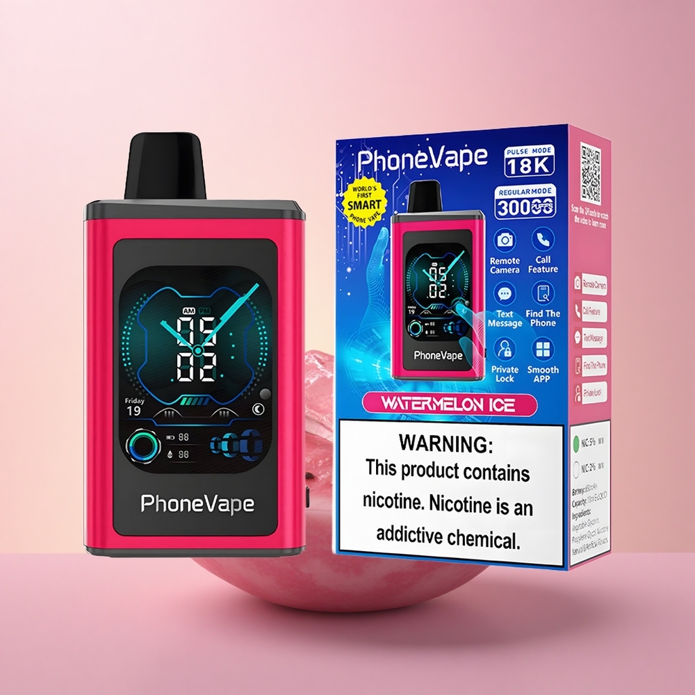 JNR PhoneVape 30000 Arbuusijää Turbo Režiim Täiskuva Ekraan