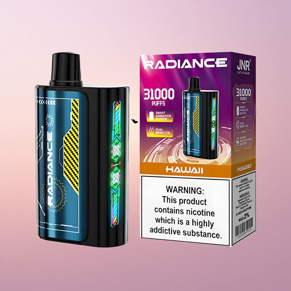 JNR Radiance 31000 Hawaii 28ml Kahekordse Võrgustiku Mähisviib Taasesitatav E-vedelik