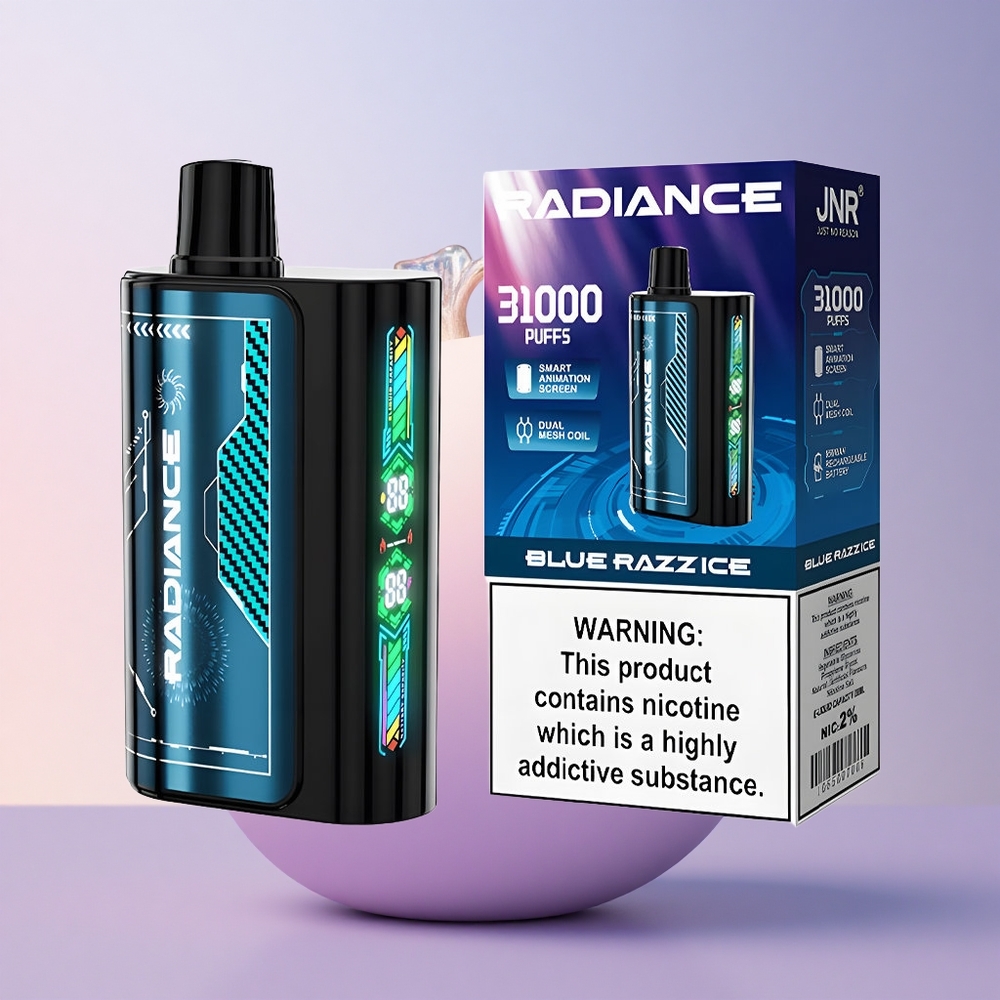 JNR Radiance 31000 Sinine Sõstar-Jää 28ml Kahekordne Võrkpoolus 950 mAh Laetav